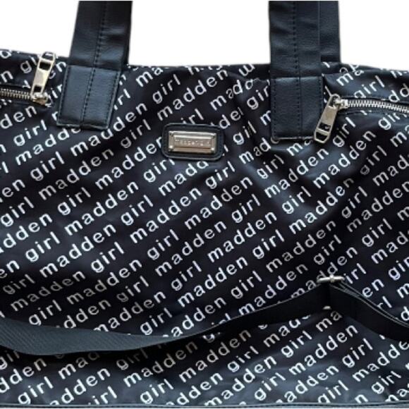 Steve Madden Girl, Tote Bag Black Logo, Oversized Bag, Y2K - Picture 3 of 9